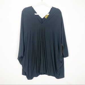 NICOLE MILLER NWT poncho oversized v-neck tunic